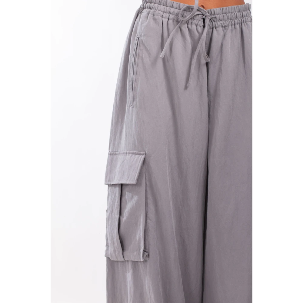 Y-3 Grijze Cargo Broek Gray Dames
