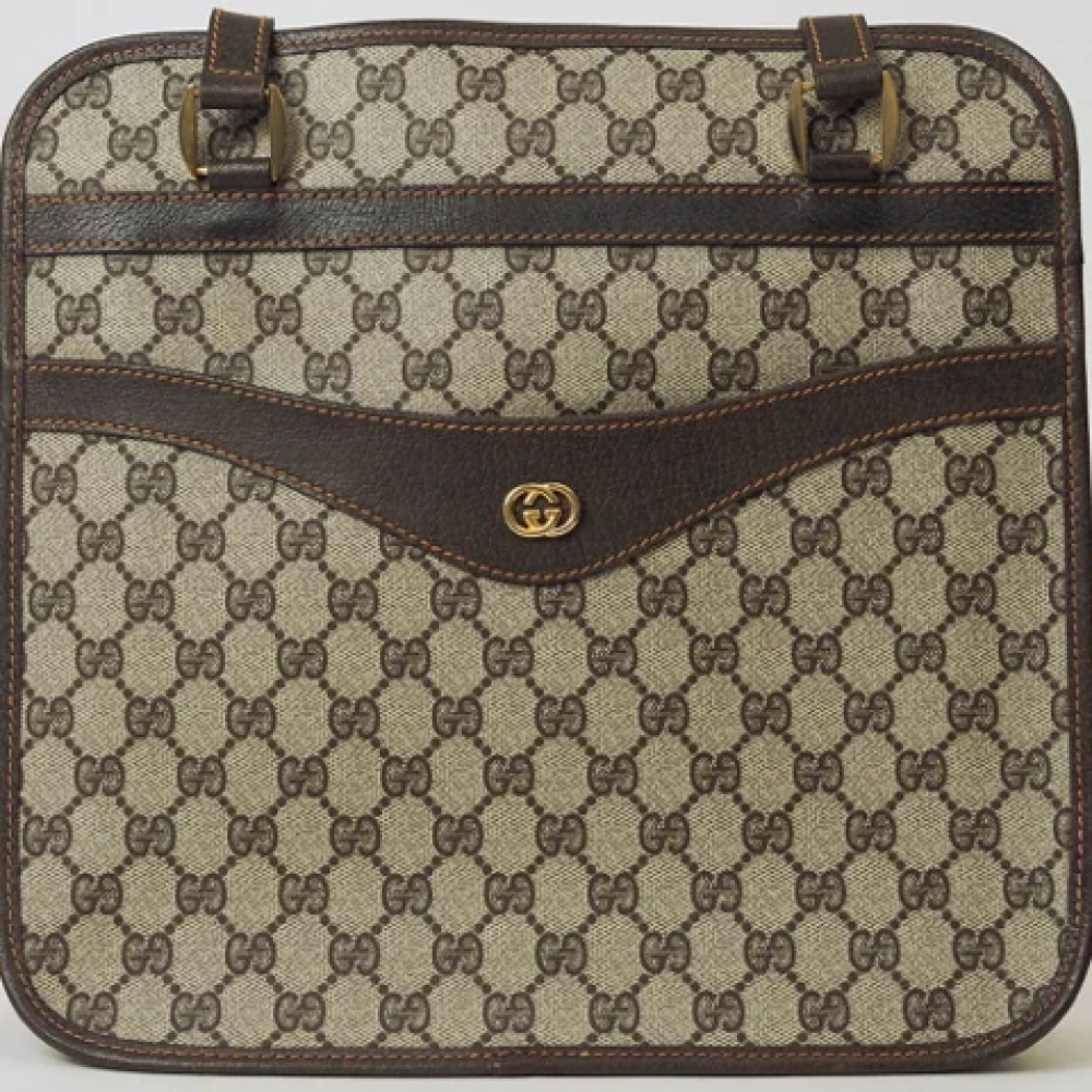 Gucci Vintage Pre-owned Leather shoulder-bags Beige Dames