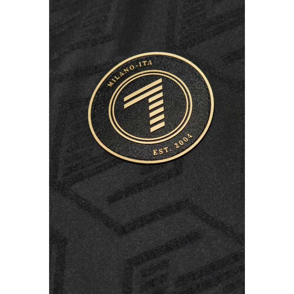 Emporio Armani EA7 Jas met logopatch Black Heren