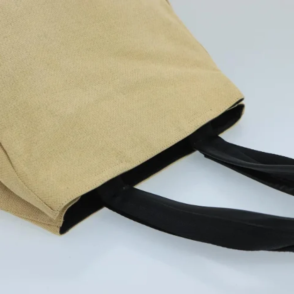 Prada Vintage Pre-owned Canvas prada-bags Beige Dames