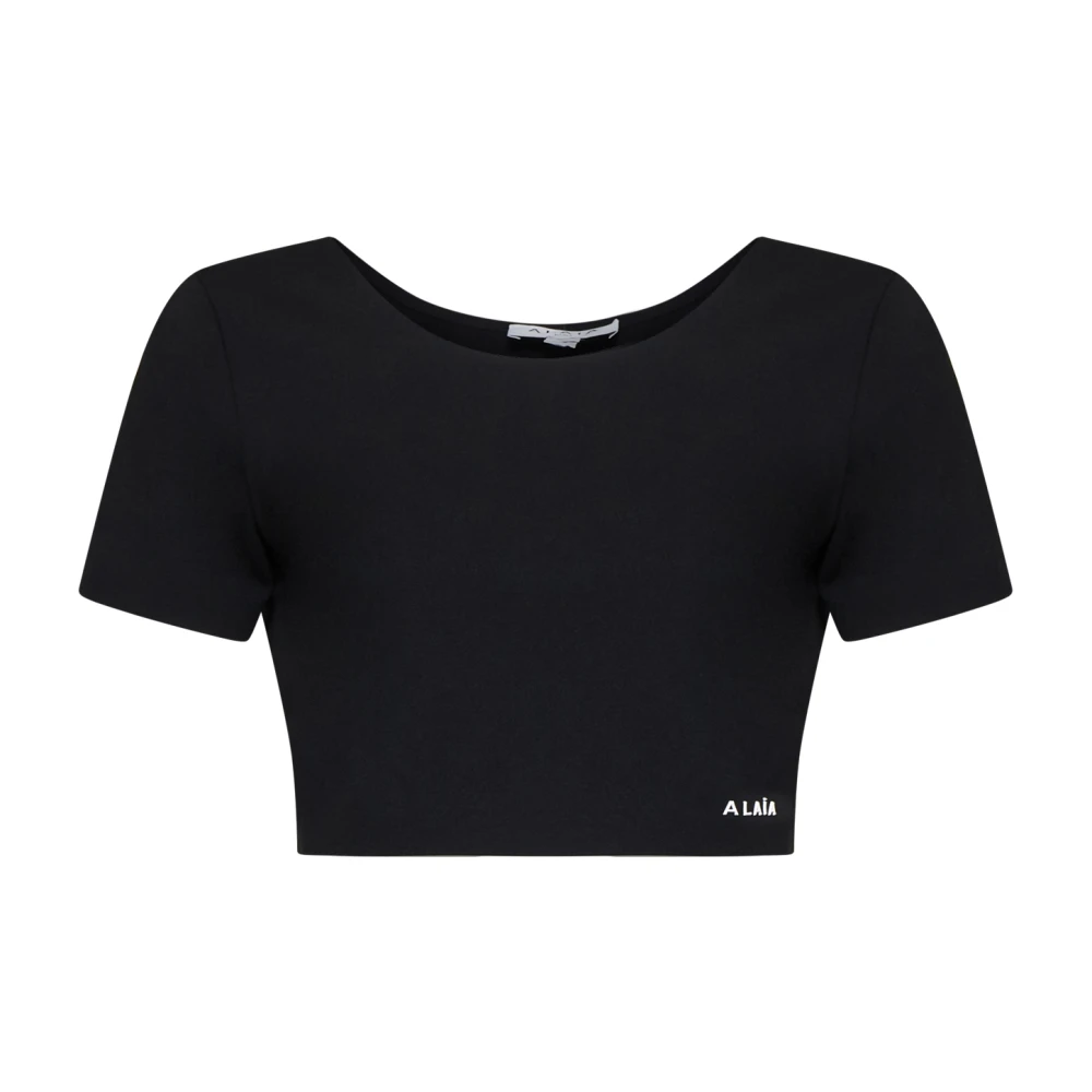 Alaïa Elegant Svart Topp Black, Dam