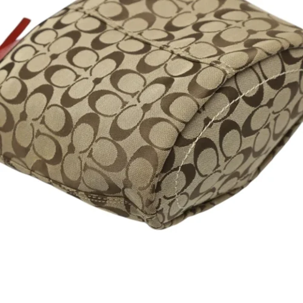 Coach Pre-owned Fabric shoulder-bags Brown Dames
