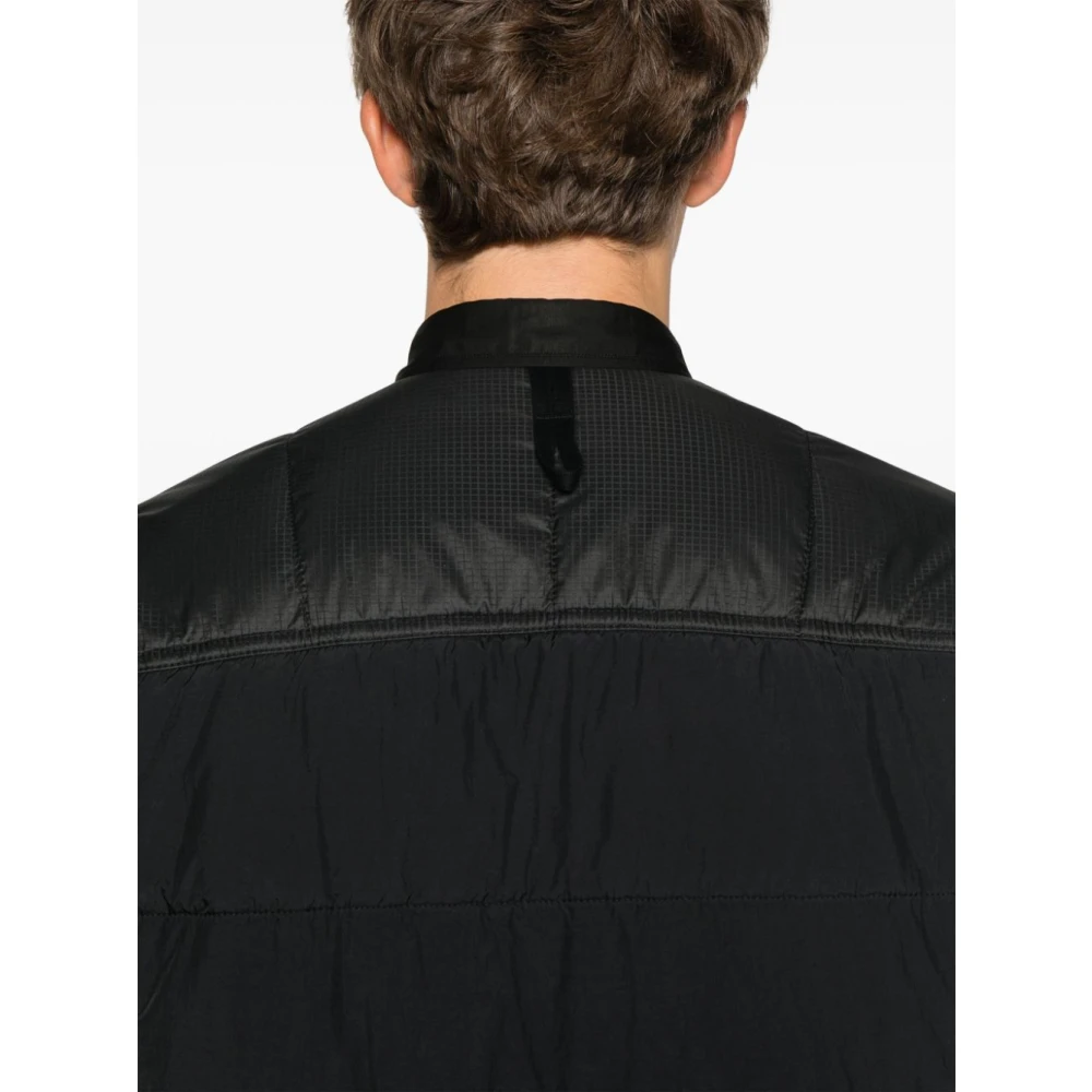 Junya Watanabe Zwarte Katoenen Overhemdjasje Black Heren