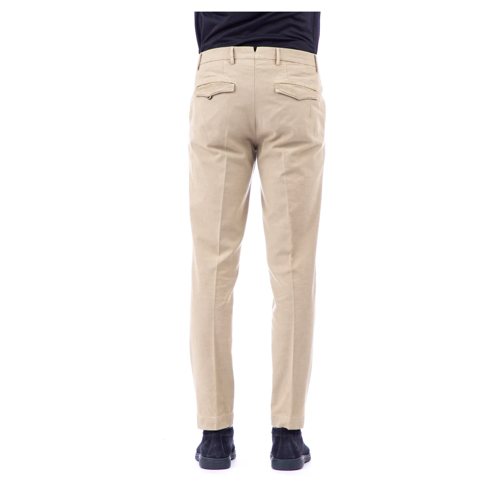 PT Torino Beige Microstructuur Broek Beige Heren