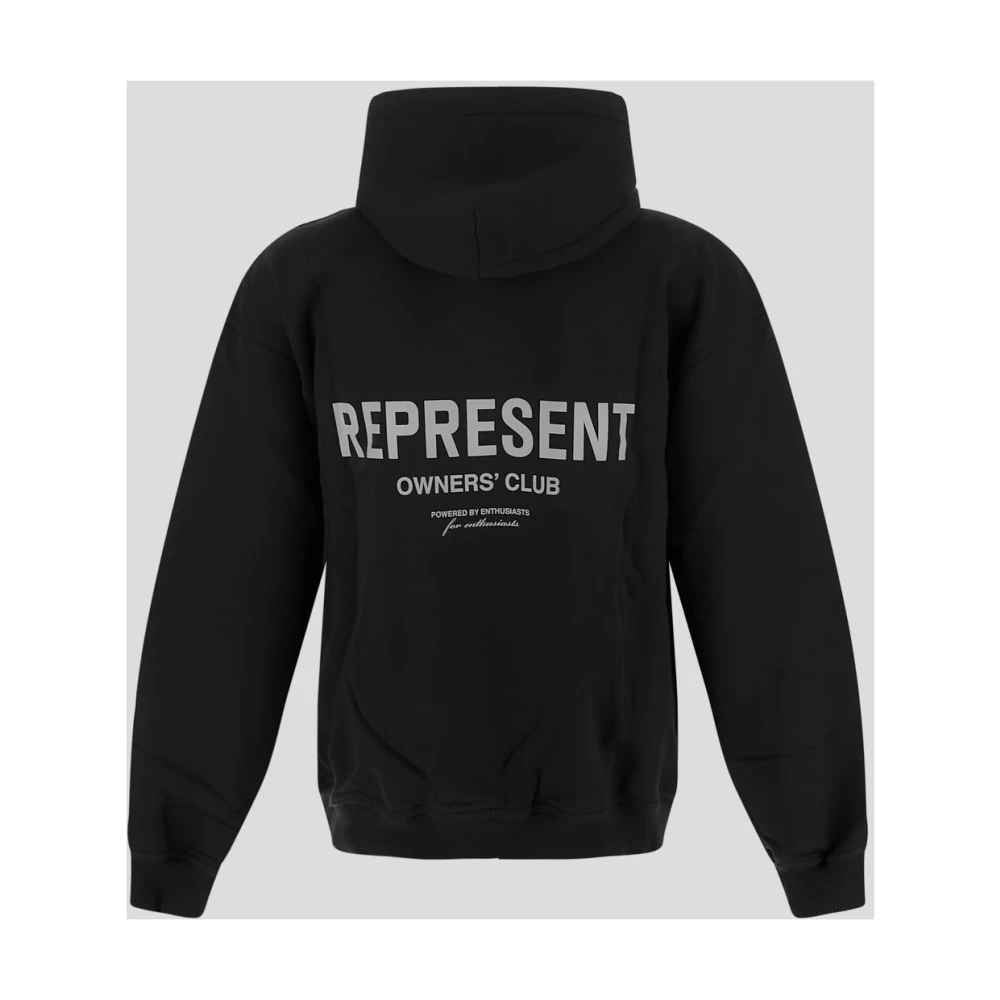 Represent Katoen Logo Hoodie Black Heren