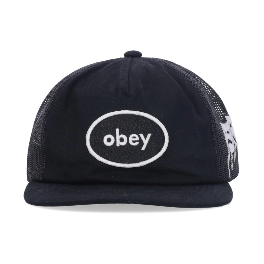 Obey Caps Black Heren