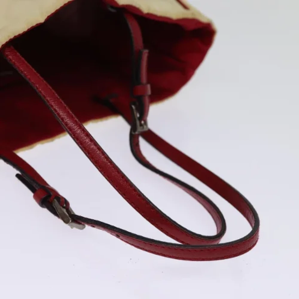 Prada Vintage Pre-owned Nylon totes Beige Dames