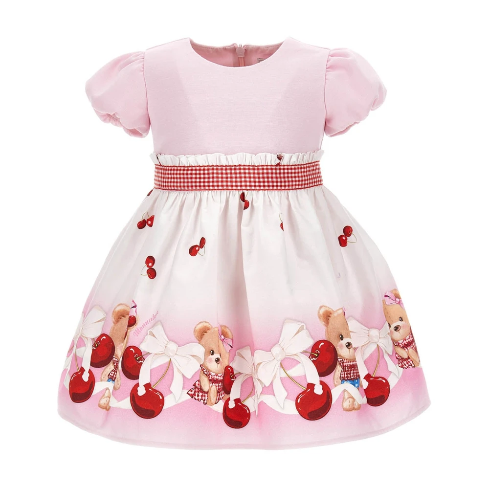 Monnalisa Boys Pink Dresses, 6 M, Cotton Dress
