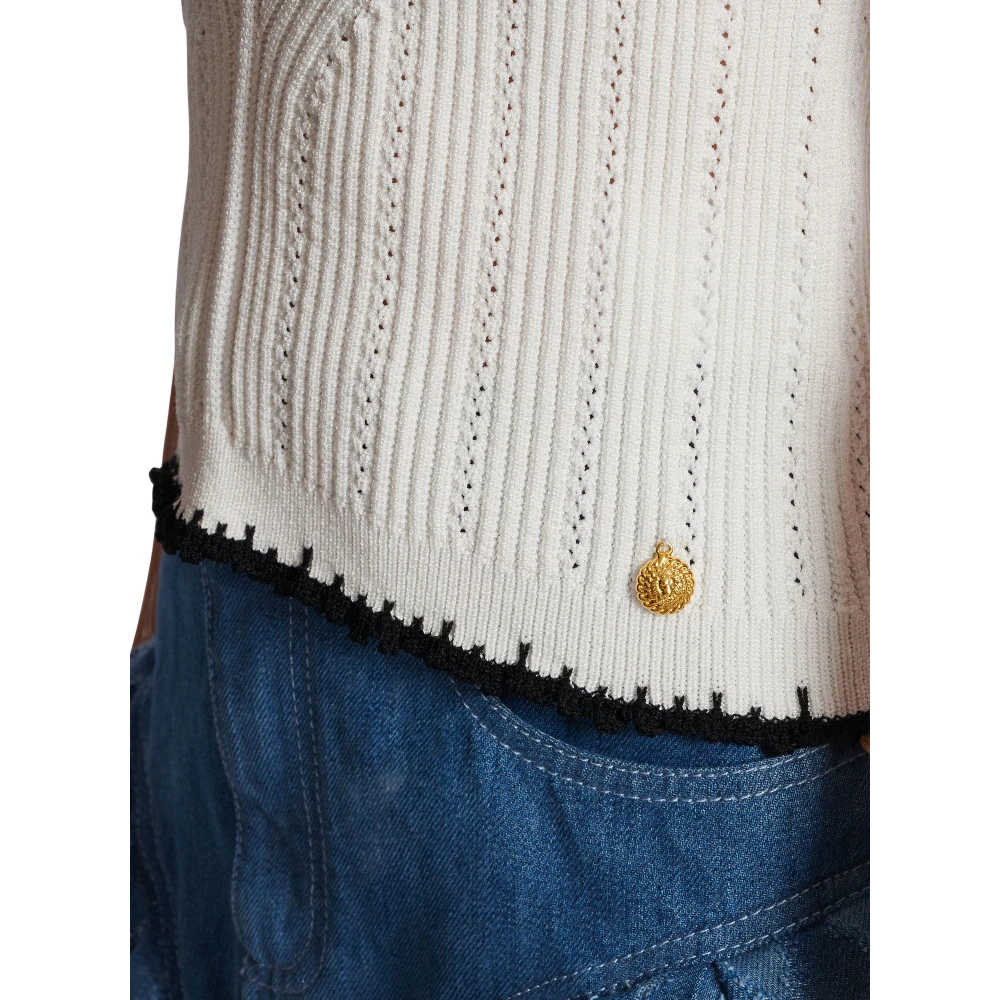 Balmain Gebreide top White Dames