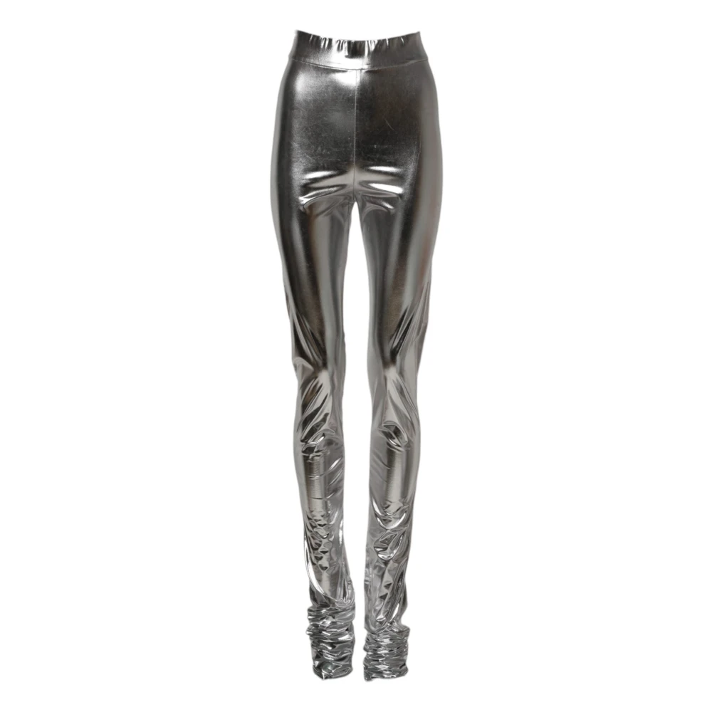 Dolce & Gabbana Women's Gray Leggings, 2XS, Slim Fit Leggings Trousers