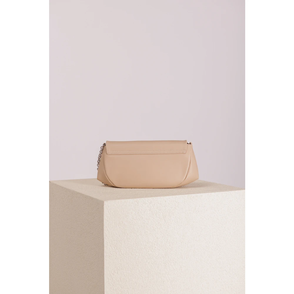 Gianni Chiarini Adele Crème Leren Schouder Clutch Brown Dames