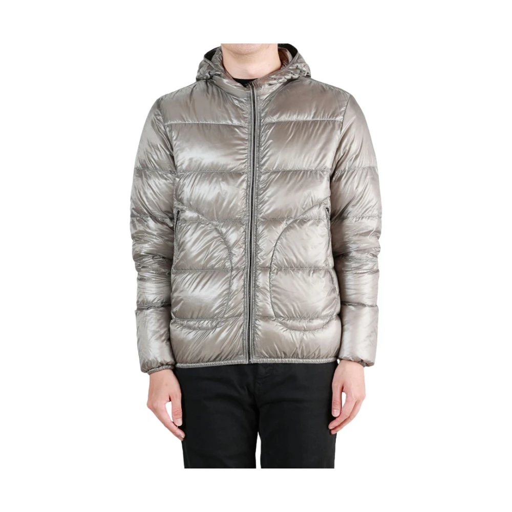 Herno Gewatteerde donsjas met capuchon Gray Heren
