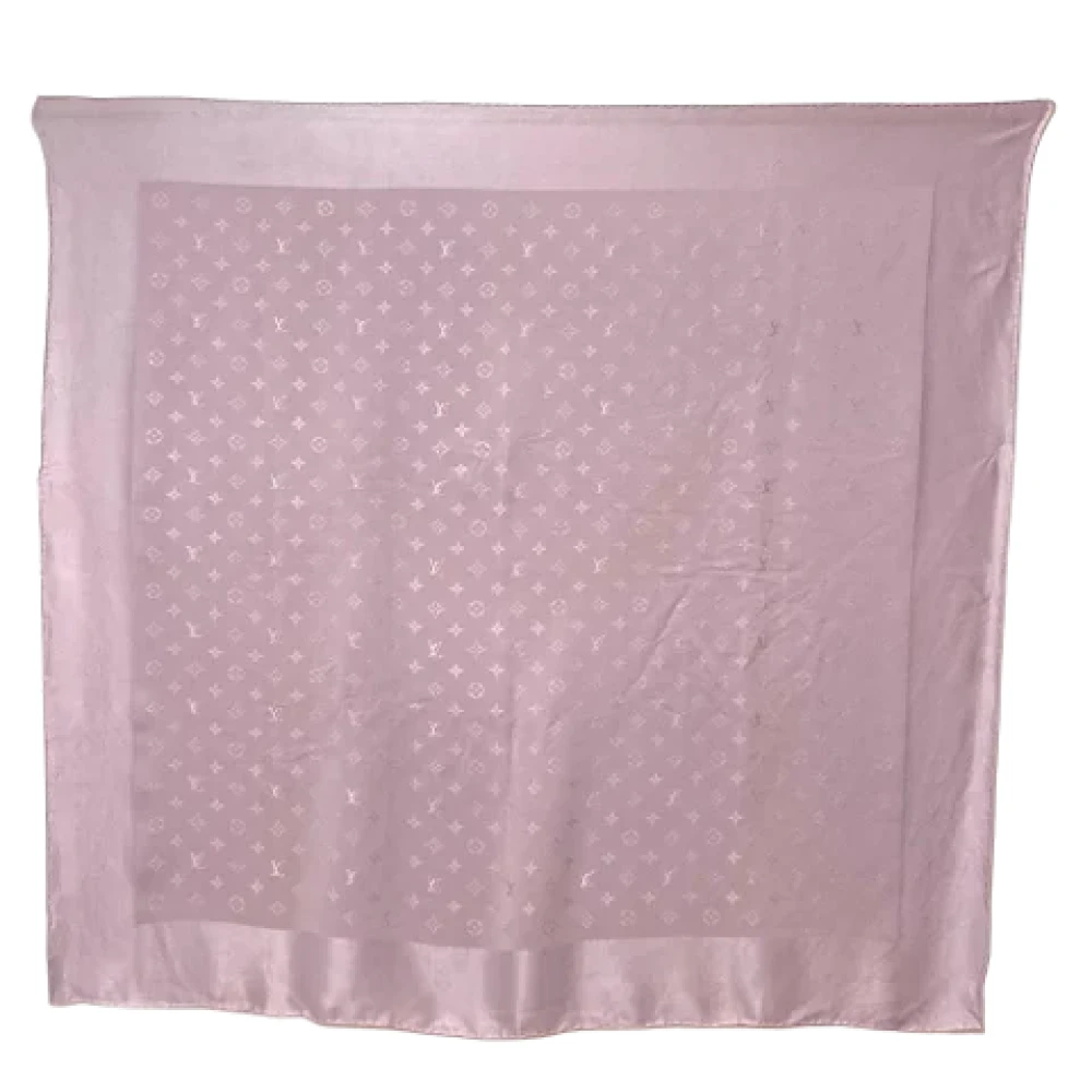Louis Vuitton Vintage Pre-owned Fabric scarves Purple Dames