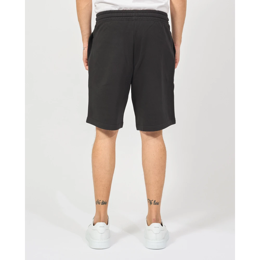 Hugo Boss Zwarte Bermuda Shorts met Trekkoord Taille Black Heren