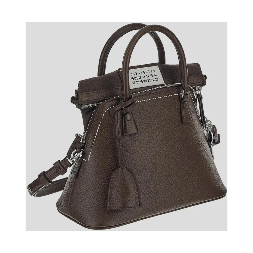 Maison Margiela Klassieke Mini Leren Tas Brown Dames