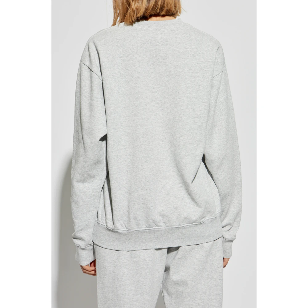 Sporty & Rich Sweatshirt uit de NY Health Club collectie Gray Unisex