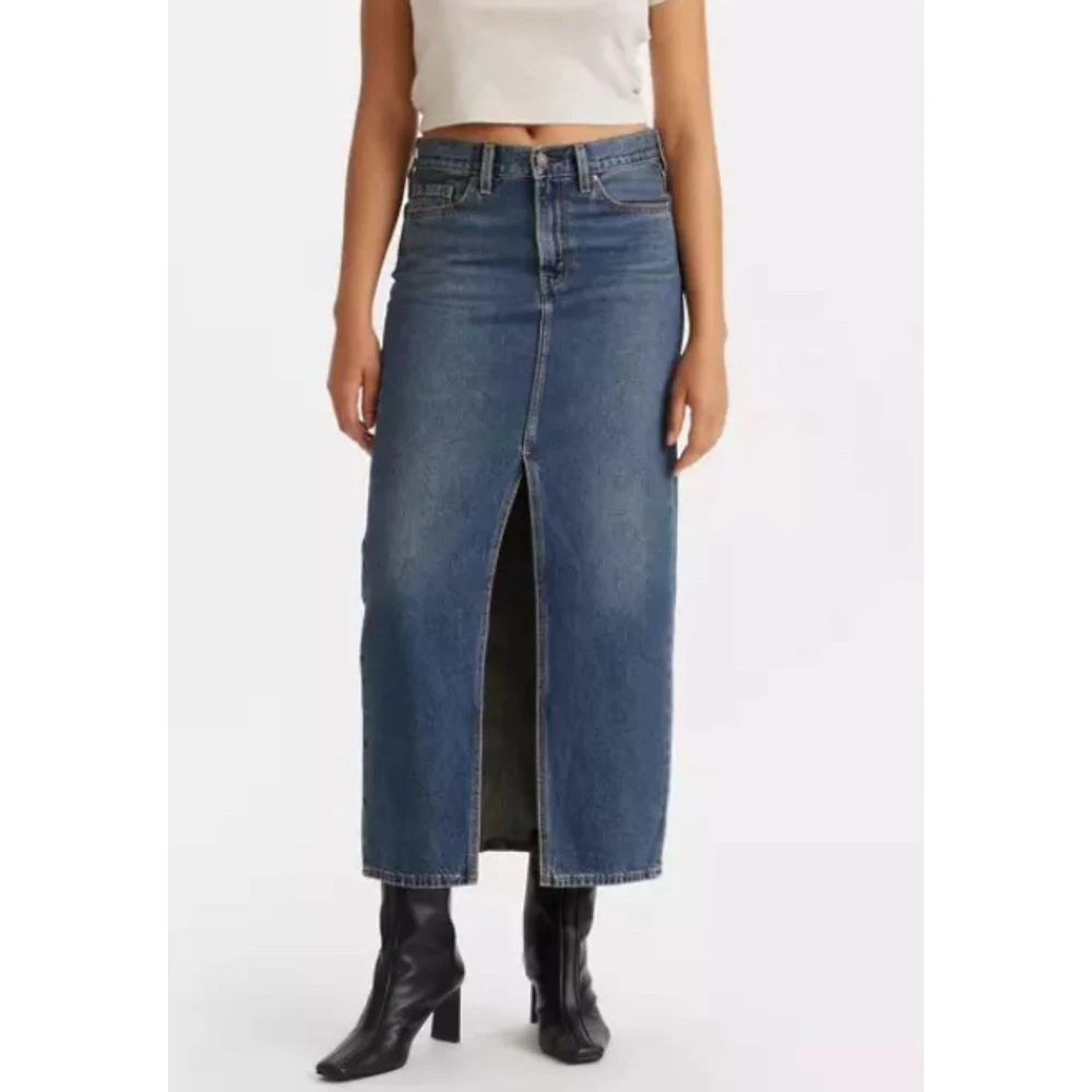 Levi's Enkellange Kolom Rok Golf voor Vrouwen Blue Dames