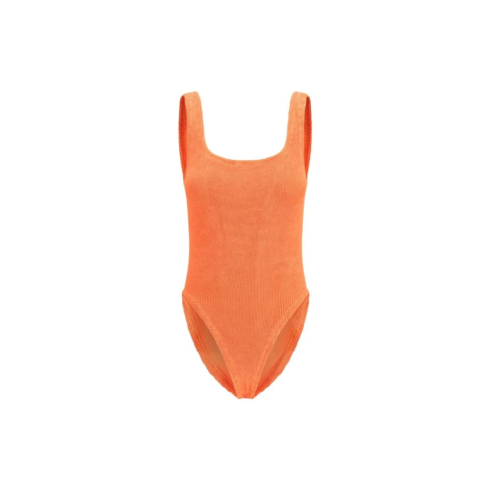 Hunza G Women's Orange Swimsuits, One Size, Polyester One-Piece Swimsuit