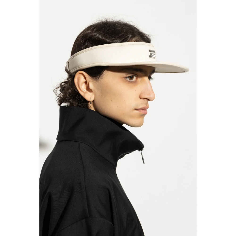 Dolce & Gabbana Vizier met applicatie met gegraveerd logo Beige Heren