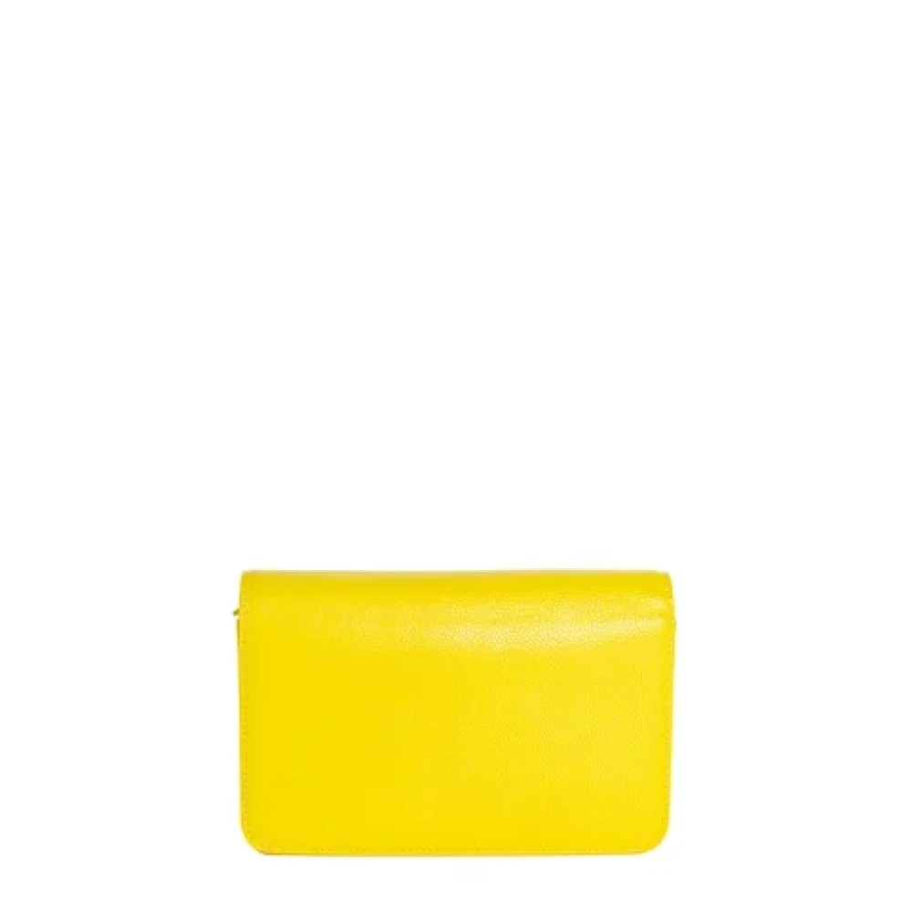 Chanel Vintage Pre-owned Leather wallets Yellow Dames