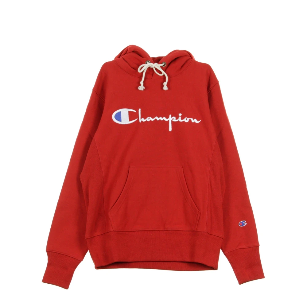 Champion Men's Red Hooded Sweatshirt For - Hoodies - S - Sweatshirts & Hoodies