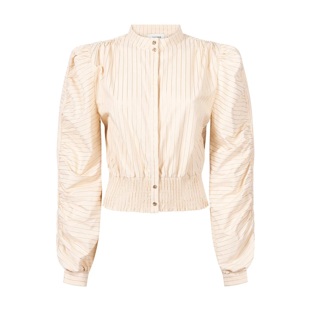 Aaiko Lange Mouw Blouse Beaudine Beige Dames