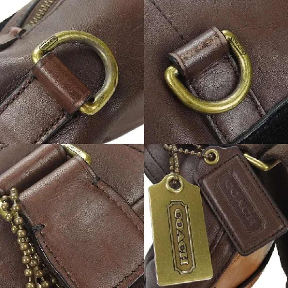Coach Pre-owned Leather shoulder-bags Brown Dames