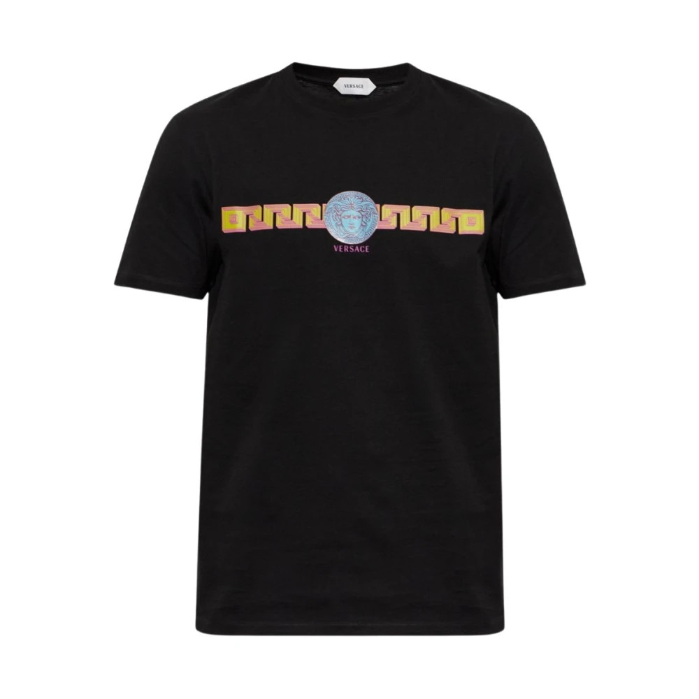 Versace , T-Shirts, Male, Black, S, T-Shirts And Polos