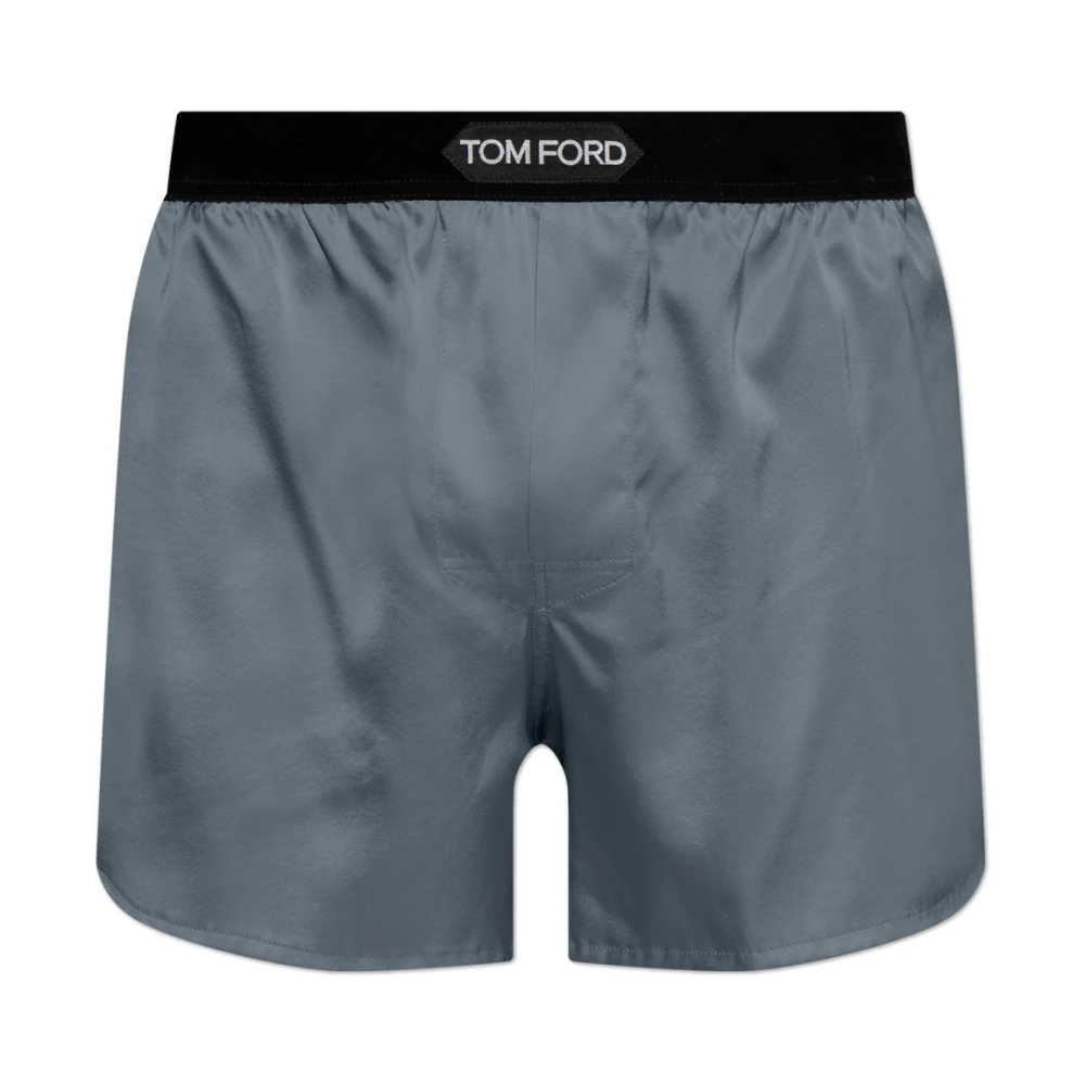 Tom Ford Hombre Gris - Shorts De Lencería De Seda - Underwear - Xl