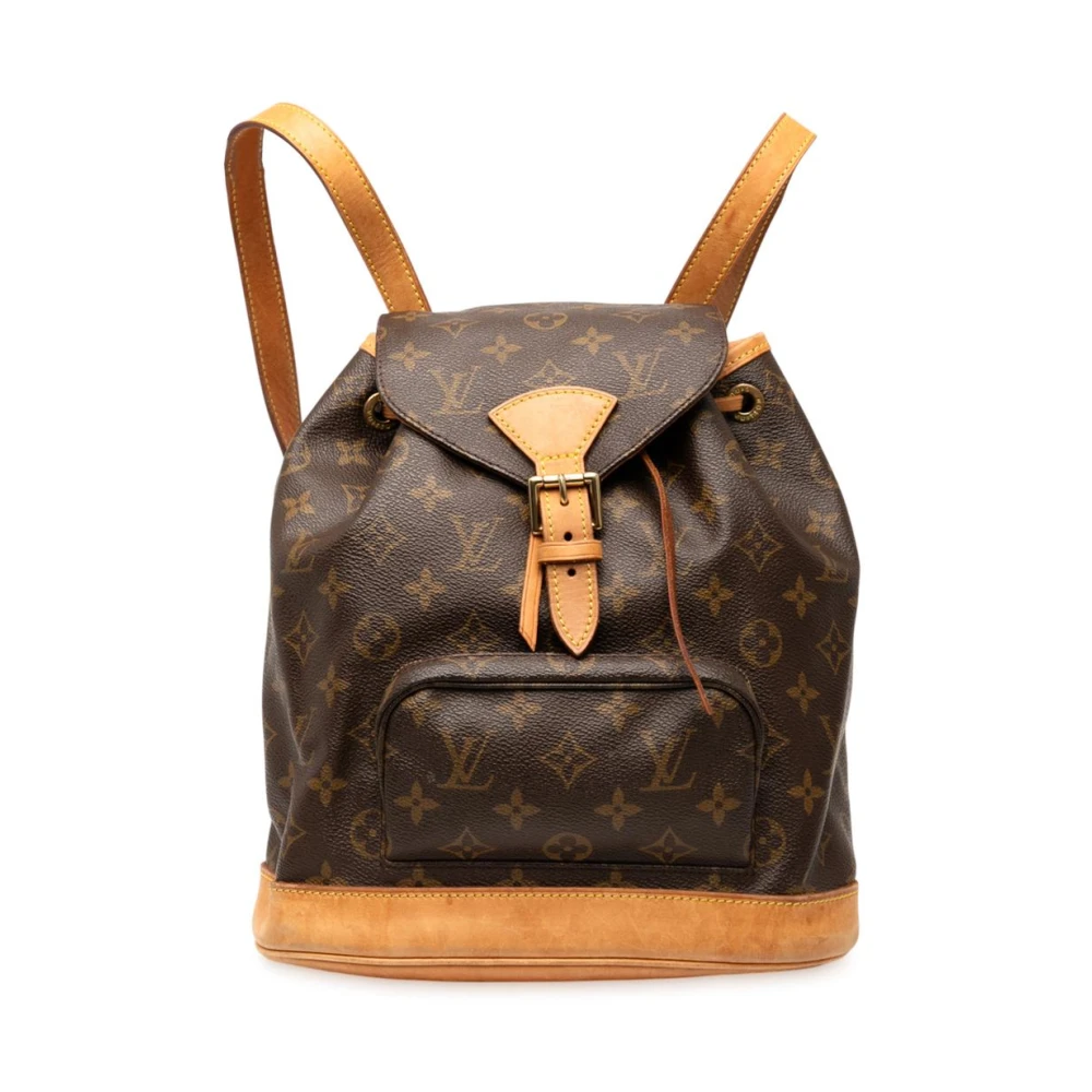 Louis Vuitton Vintage Women's Brown Pre-Owned Drawstring Backpack