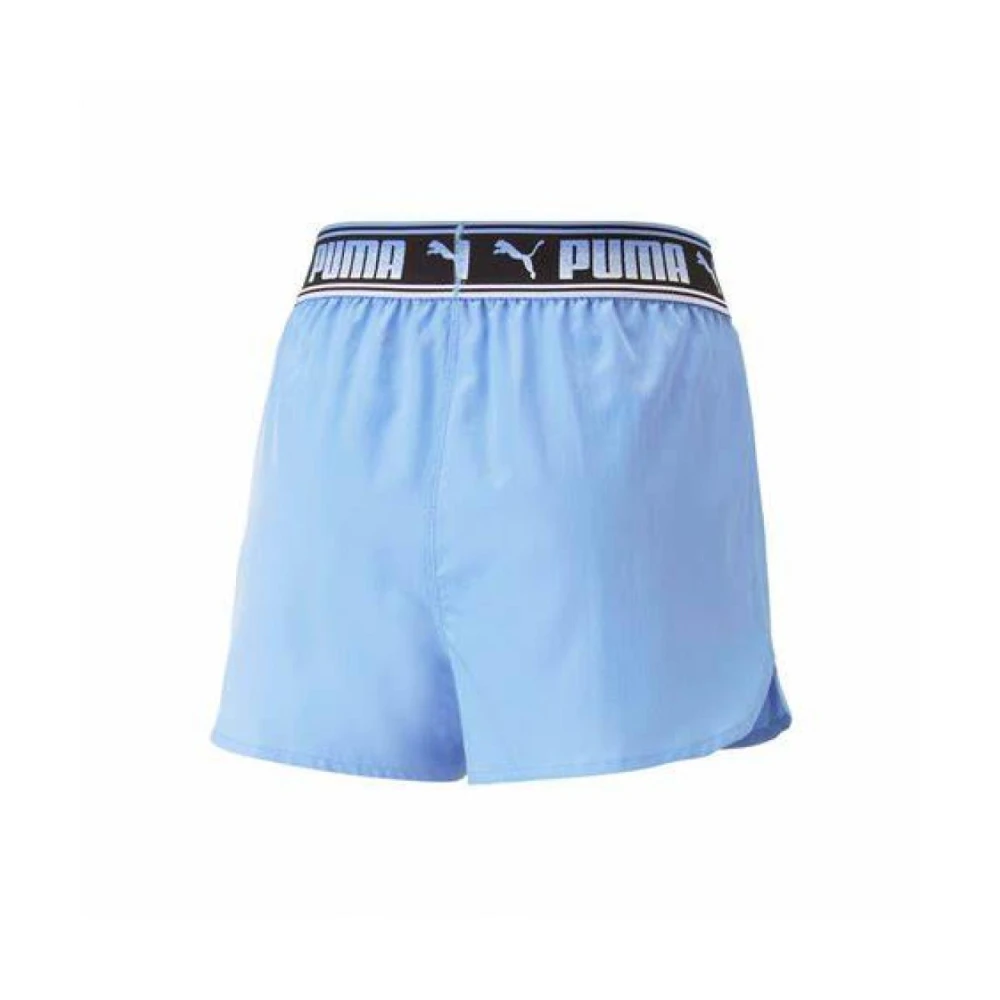 Puma Polyester Shorts met Vet Logo Purple Dames
