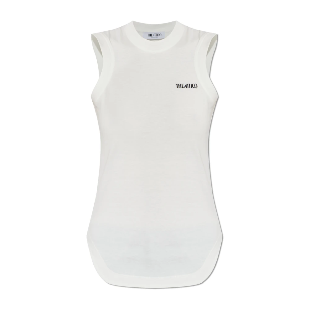 The Attico Women's White Reese Tank Top - Sleeveless Tops - Xs - Tops
