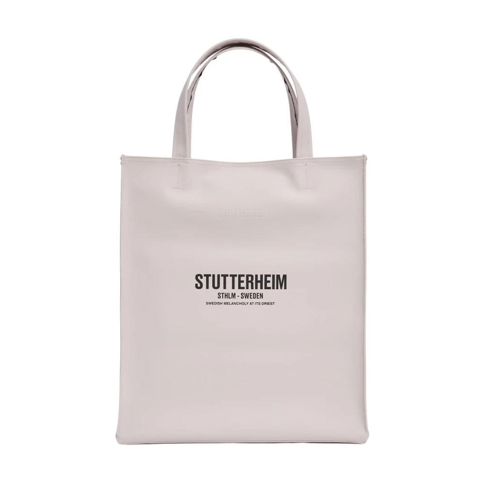 Stutterheim Grote Waterdichte Tote Tas Beige Dames