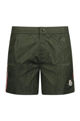 shorts-de-bain-verts-tricolores-design-elegant