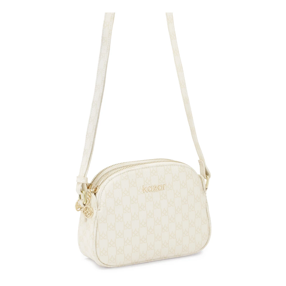 Kazar monogramleren crossbody White Dames