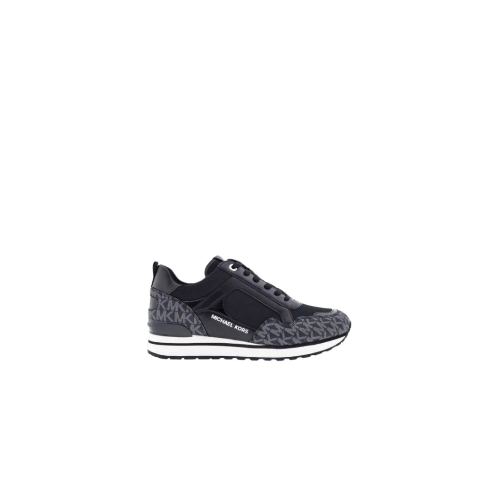 Michael Kors Zwarte Monogram Wilma Sneakers Dames Schoenen