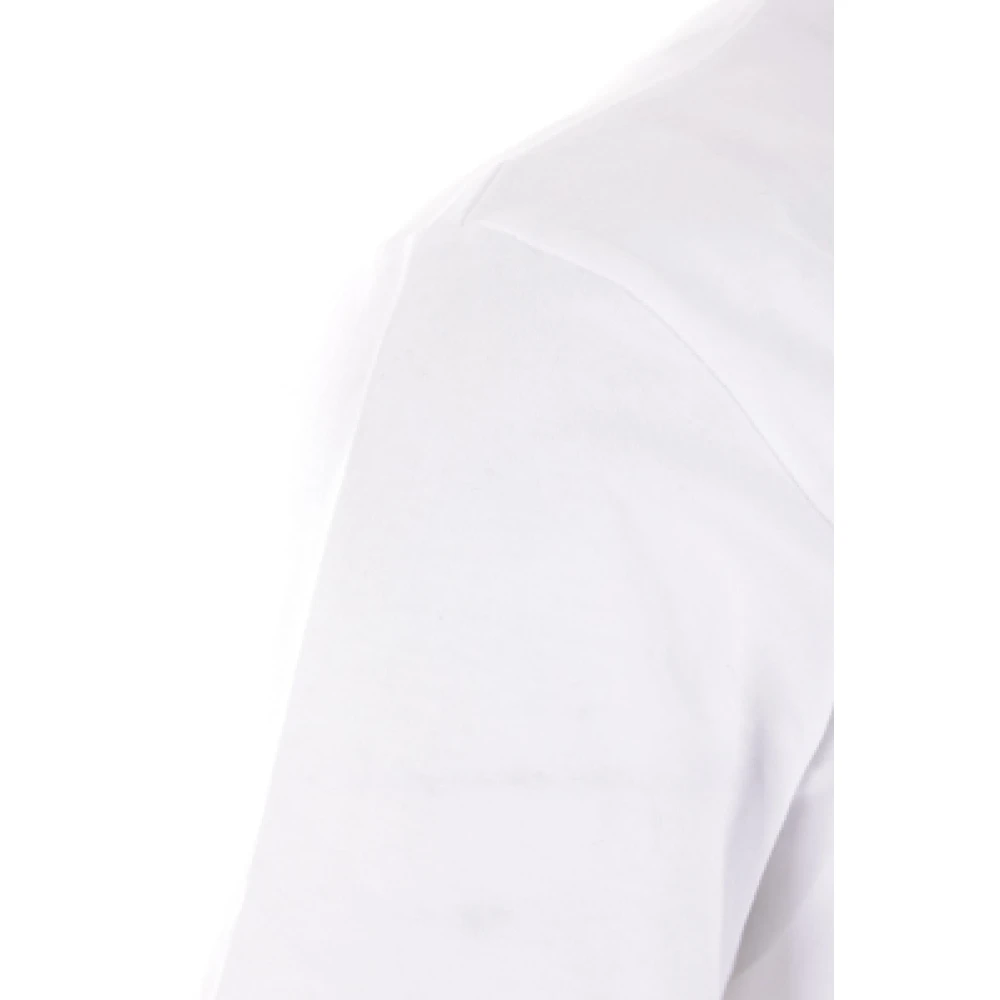Comme des Garçons Play Witte T-shirt met hart logo patch White Heren