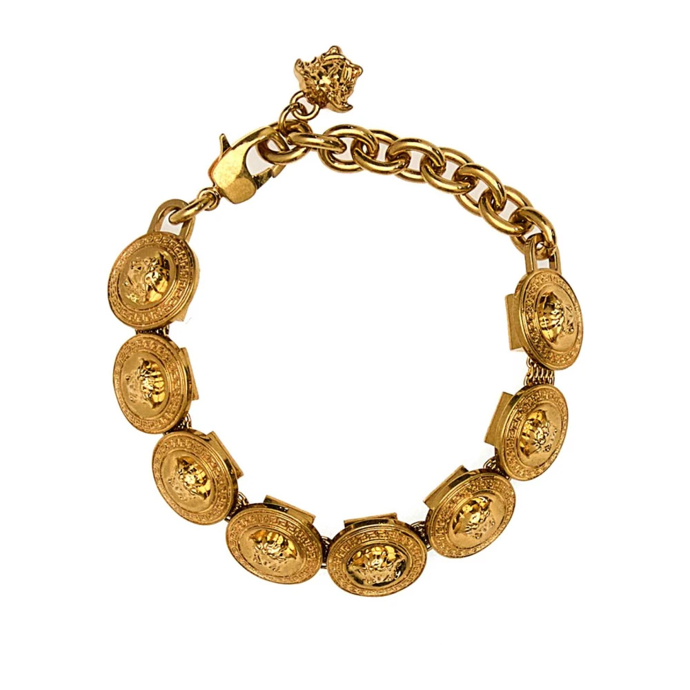 Versace Vrouw Geel Accessoires Dames, One Size, Medusa Tribute Gouden Armband