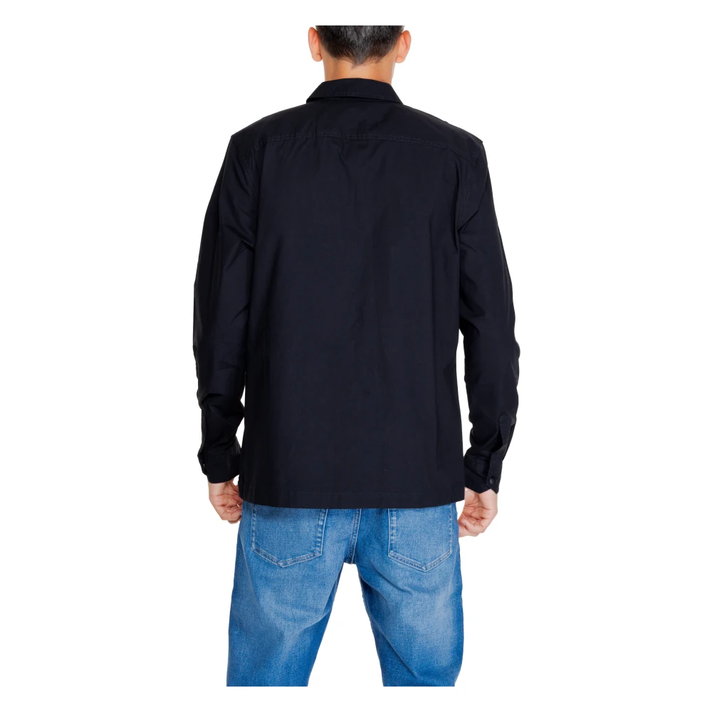 Calvin Klein Jeans Cargo Overshirt Herfst Winter Collectie Black Heren