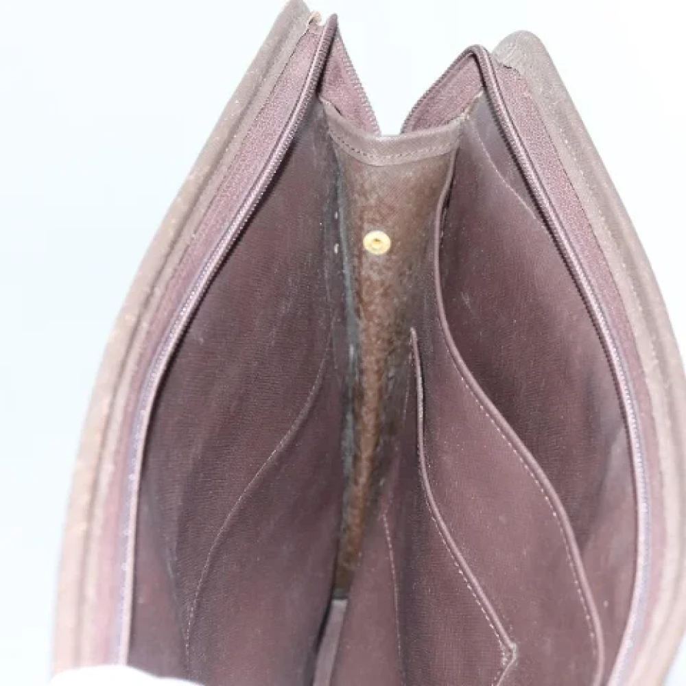 Burberry Vintage Pre-owned Canvas clutches Brown Dames