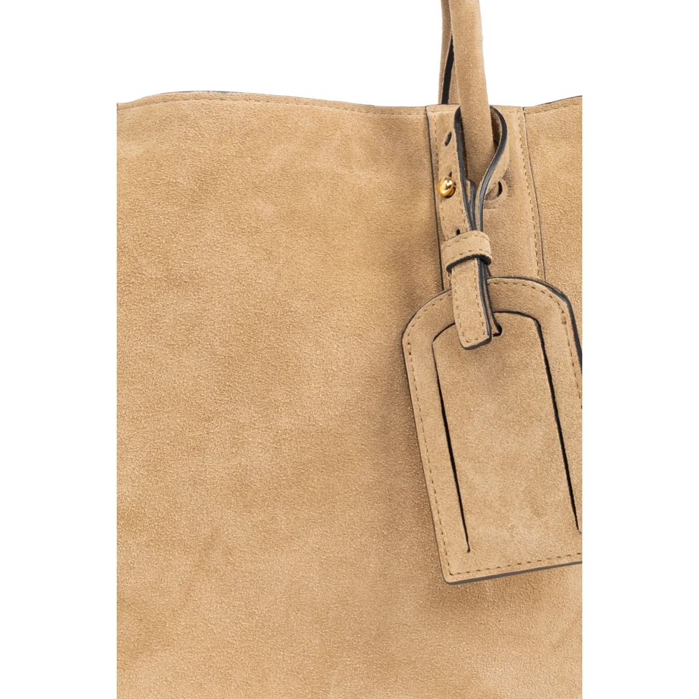 Moschino Leren shopper tas Beige Heren