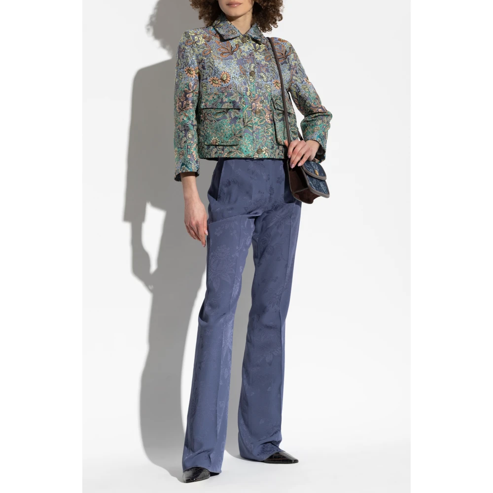 ETRO Geplooide broek Blue Dames
