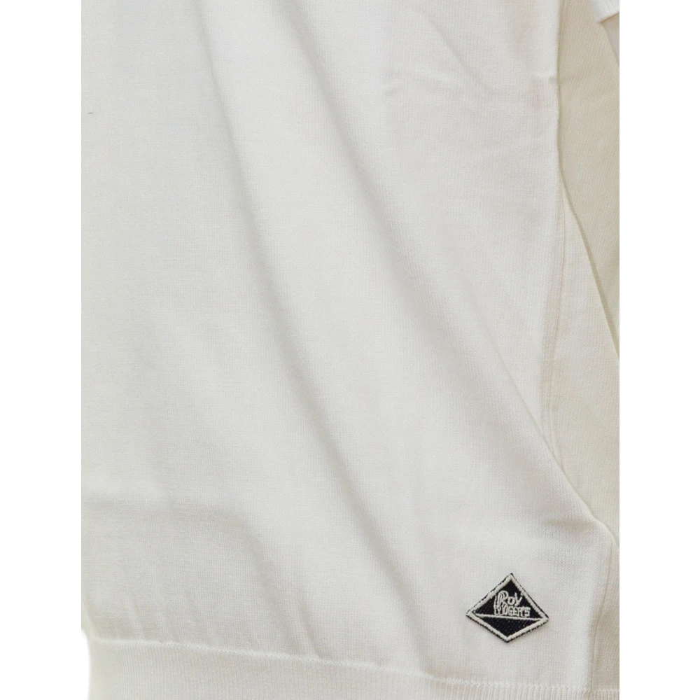 Roy Roger's Klassieke Katoenen Poloshirt White Heren