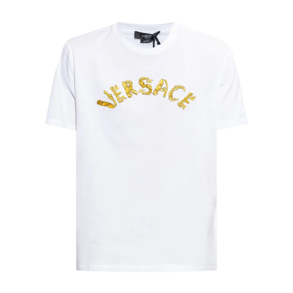 Versace - Tops > T-Shirts - White - Versace - Modalova