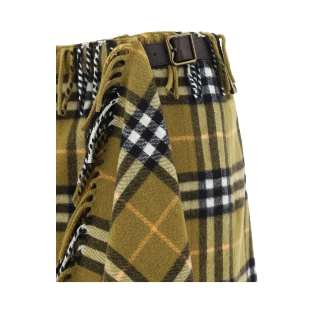 Burberry Mini wollen rok met ruitpatroon Multicolor Dames