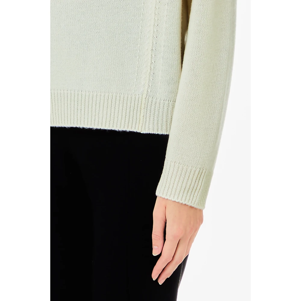 Liu Jo Gesloten Gebreide Trui met Ronde Hals Gray Dames