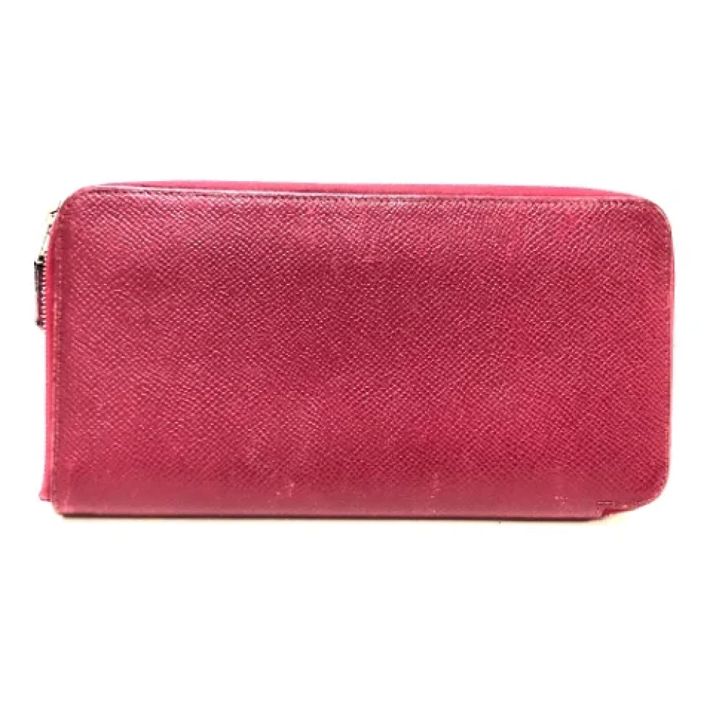 Hermès Vintage Pre-owned Leather wallets Red Dames
