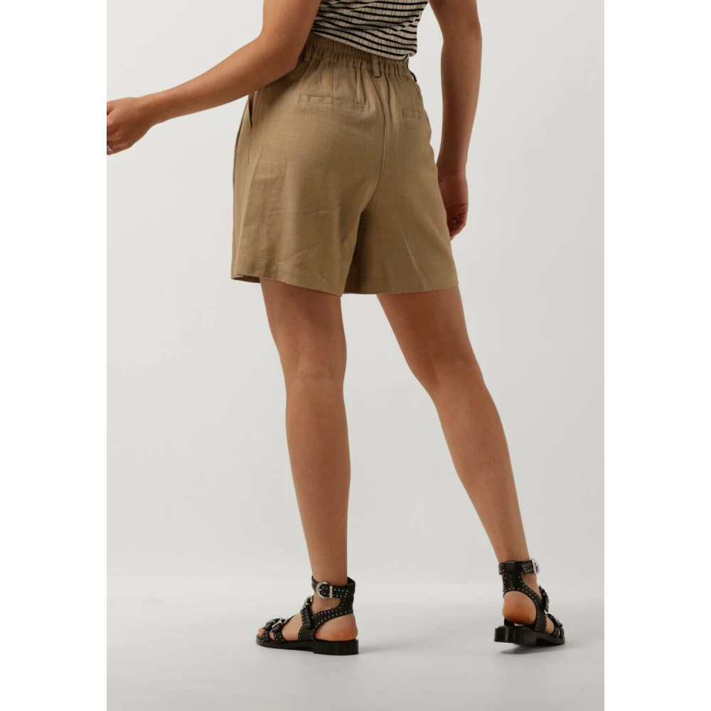 Y.A.S Kameel Shorts voor Zomerse Uitjes Brown Dames
