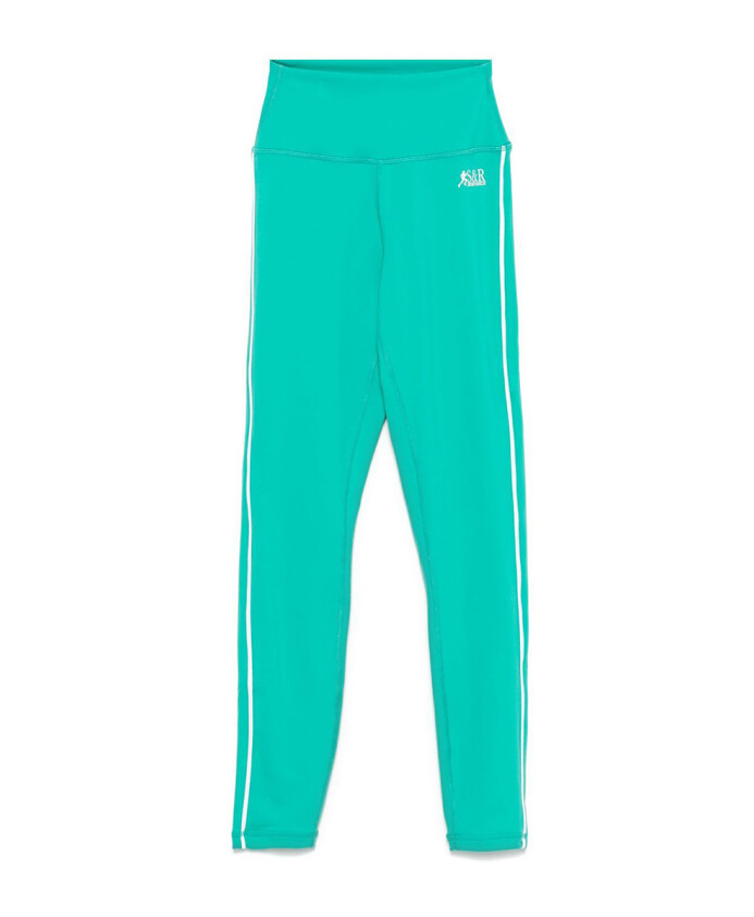 leggings-de-sport-vert-blanc
