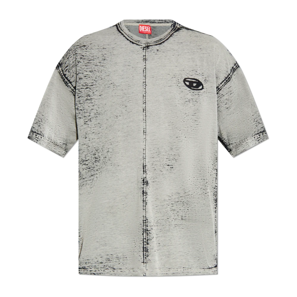 Diesel T-shirt T-Boxt-Dev Gray Heren
